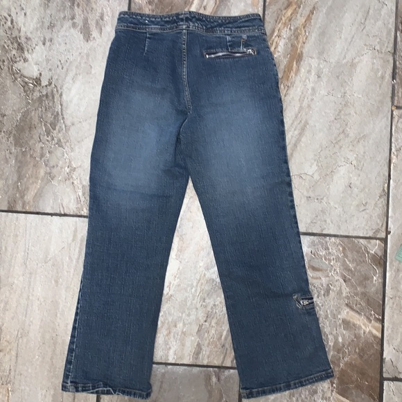 Denim Wide Leg Capri Pants - Picture 7 of 11